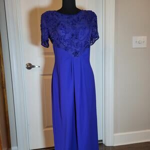 Vintage jovani royal blue dress